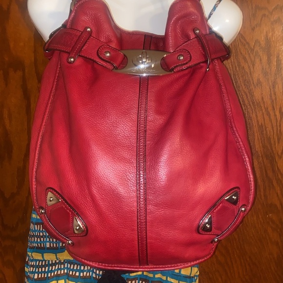 B. Makowsky cranberry red Shoulder bag! EUC! - Picture 3 of 16